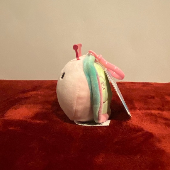 3.5” Pink Snail Squishmallow Clip - Picture 2 of 3